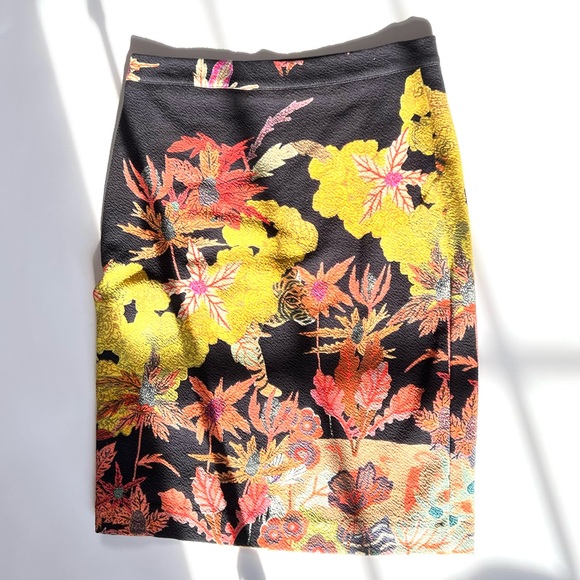 $100 Anthropologie +Michelle Morin Artist Collab Tiger Knit Skirt Sz M - Picture 7 of 8